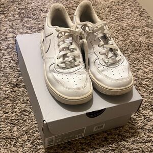 Nike White Lace-Up Sneakers